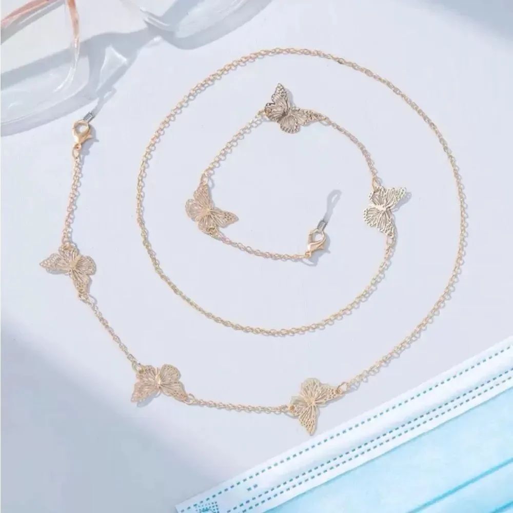 Delicate Butterfly eyewear chain A1672